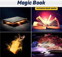 10张高清的魔法古书图片：Magic Book - 10x JPEGs